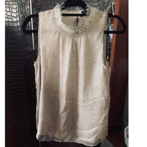 THEORY Pink/Nude tank top